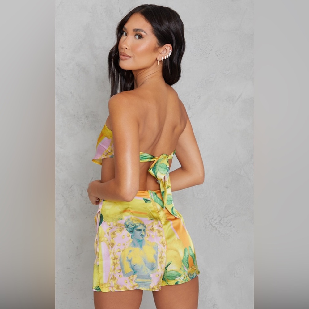 New satin short set !